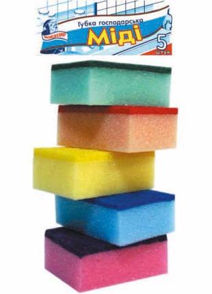 Губки кухонные мойдодыр миди 5 шт (4820145440020)