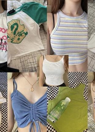 Топы, юбка и боди (zara, primark, new look и др.)