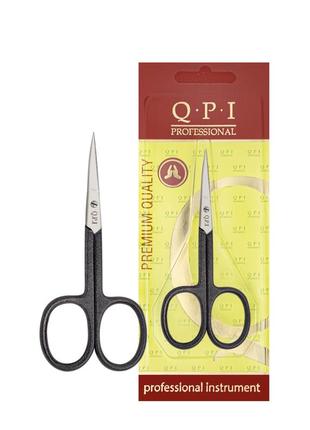 Ножиці для видалення кутикули манікюрні вигнуті чорні qpi professional 10 см mh-204