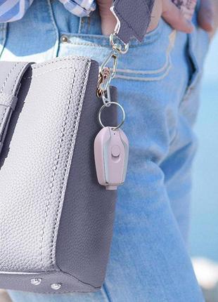 Мини-брелок power bank keychain charger 1500 mah с разъемом micro usb rose5 фото