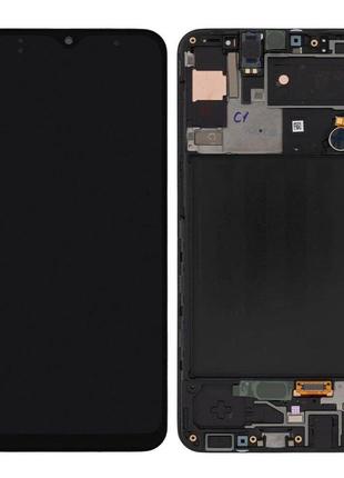 Дисплей samsung a307f galaxy a30s oled с сенсором черный + рамка