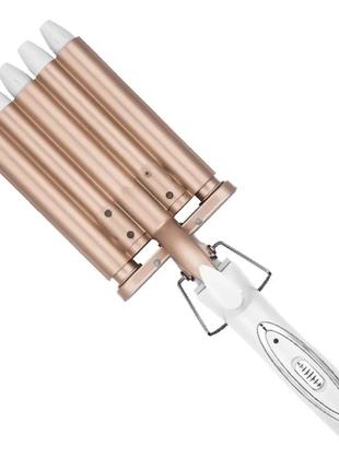 Gemei ceramic 5 wave 45 watt праска для завивки волосся hollywood curl