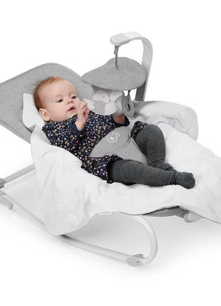 Шезлонг-гойдалка kinderkraft felio 2 stone grey (kbfeli20gry0000)6 фото