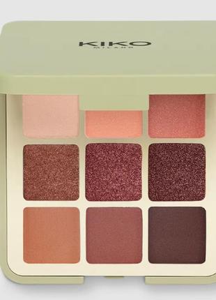 Набор  теней  kiko green me eyeshadow palette оригинал
