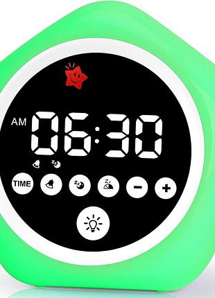 Annngul детский будильник, тренировочные часы для сна для малышей с ночными огнями, часы ok to wake для детей