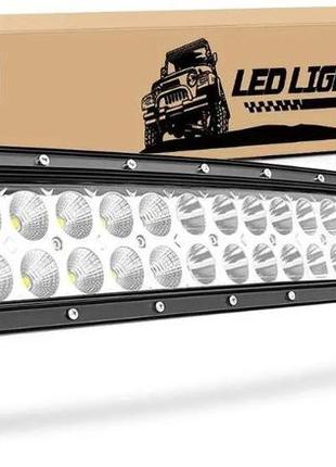 Панорамна led балка, на кенгурятник, на дах (130см) 300вт (світодіоди 3w x100шт) бокове кріплення