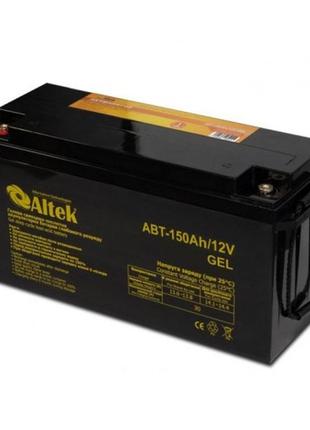 Гелевый аккумулятор для солнечных станций altek abt-150-12-gel