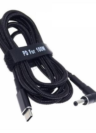 Usb type-c 100w кабель живлення dc 4.0×1.35 asus для заряджання ноутбука від повербанка usb asus rt ax-5400