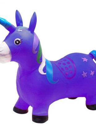 Прыгун резиновый "единорог" (фиолетовый)