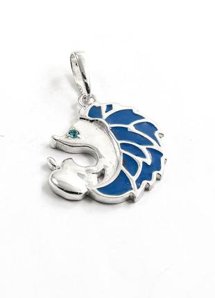 Кулон ежик с эмалью