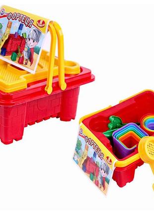 Іграшки для ігор з піском, водою набір фортеця 4647