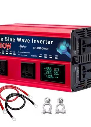 Інвертор чистий синус pure sine wave 5000q 72v
