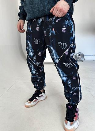 Комбинированые мужские штаны