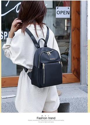 Городской женский нейлоновый рюкзак черный beautiful