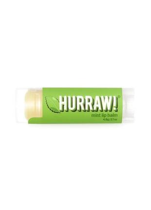 Бальзам для губ hurraw! mint lip balm 4,8г