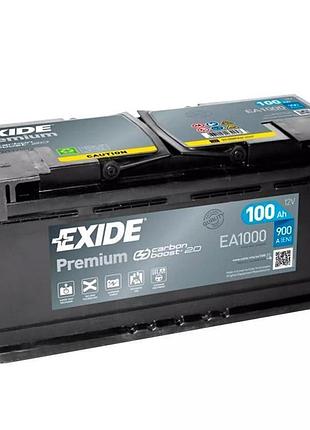 Аккумулятор автомобильный exide premium 100a (ea1000)