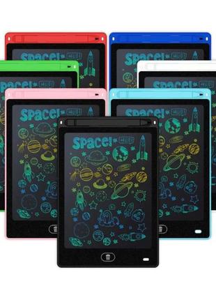 Дитячий планшет для малювання кольоровий wellywell графічний з lcd-екраном 10" — br-132
