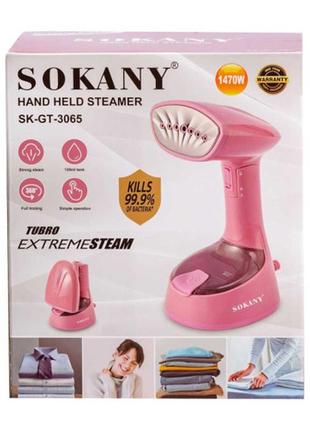 Вертикальный ручной отпариватель sokany sk-gt-3065 складной, розовый,незаменимый помощник в доме10 фото