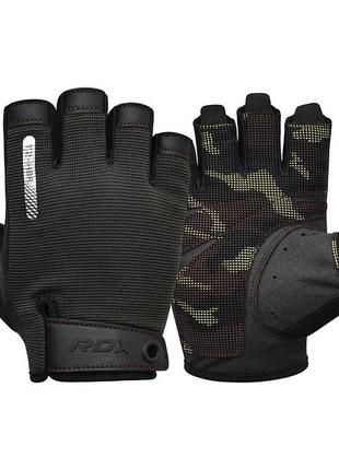 Рукавички для фітнесу rdx t2 half brown xl