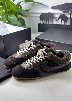 Утепленные кеды dries van noten замша