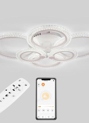 Стельова led люстра, світлодіодний світильник sunlight 5805/2+2+2
