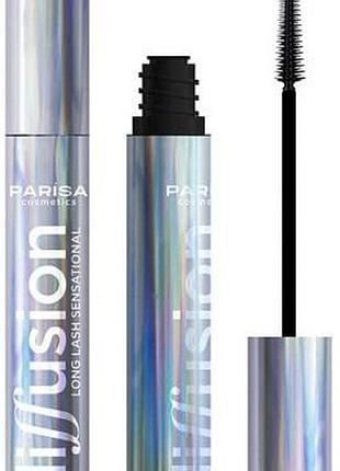 Туш для вій parisa cosmetics м-401 diffusion long lash sensational чорна 12 мл (8435689009372)