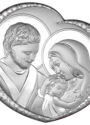Ікона срібна beltrami свята родина (16,2x15 см.) (6562/3)