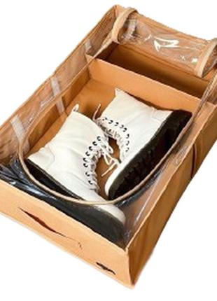 Бокс для зберігання на 4 відділення 50*35*14 см organize (бежевий)