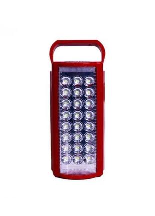Ліхтар переносний світлодіодний 24 led alfarid th-2606 з повербанком 30000 mah червоний