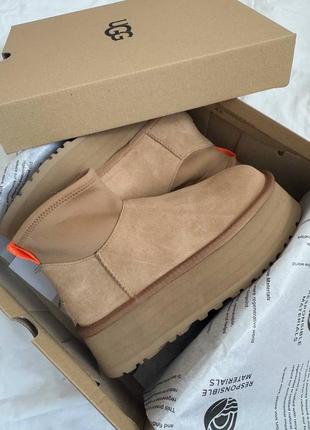 Замшевые угги ugg dipper chestnut