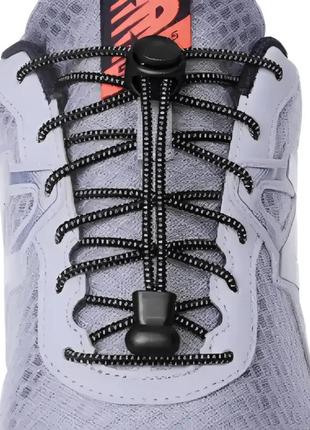 Еластичні круглі шнурки для взуття shoetlaces