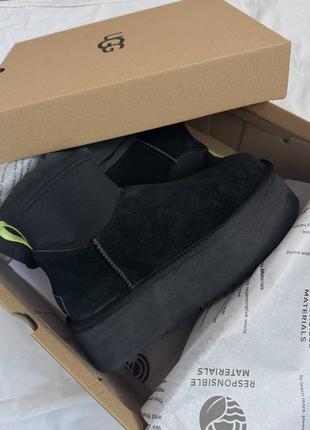 Замшевые женские угги ugg dipper black