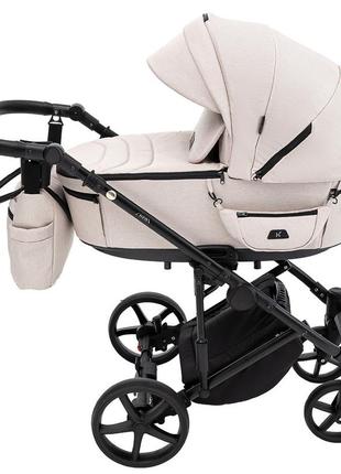 Коляска 2 в 1 adamex zico tip tk-20 бежевый3 фото