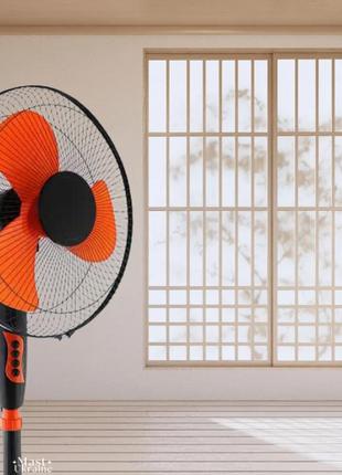 Вентилятор підлоговий wimpex (3-портантний, із захисною решіткою, регулювання швидкості) wxwx-16112 фото