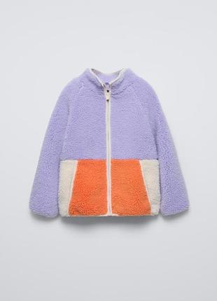 Куртка на дівчинку штучна овчина zara ski
