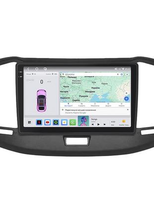 Штатная магнитола lesko для chery bonus 3 (e3/a19)  2014-2017 экран 10" 4/64 qled carplay 4g wi-fi gps 360