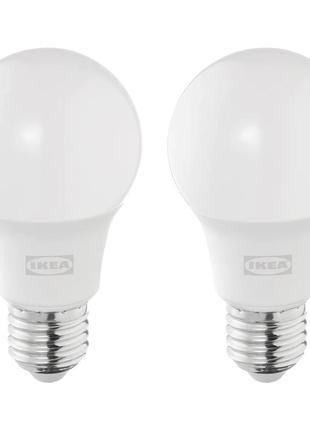 Ikea solhetta світлодіодна лампа e27 806 люмен, глобус білий опал (305.099.78)