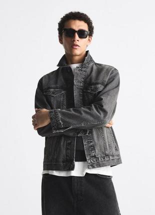Куртка zara джинсова 1538 425 grey