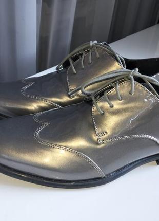 Мужские туфли kurt geiger серые серебристые