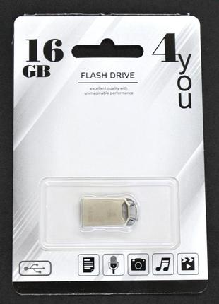 Флеш-накопитель usb 16gb 4you 107 metal series