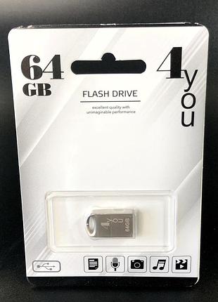 Флеш-накопитель usb 64gb 4you 105 metal series