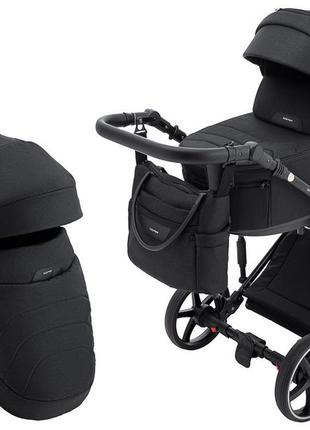 Коляска 2 в 1 adamex ziko lux tk-53 чёрный