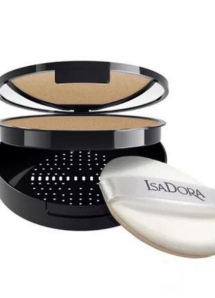 Компактная крем-пудра для лица isadora nature enhanced flawless compact foundation 82 natural ivory, 10 г