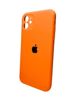 Чохол для смартфона silicone full case aa camera protect for apple iphone 11 pro max кругл 52,orange