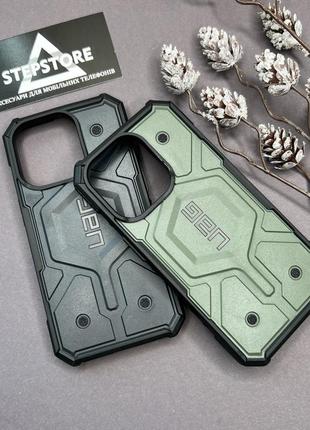 Чехол для iphone 14 pro magsafe uag pathfinder бронированный противоударный черный