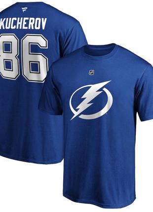 Хоккейная футболка nhl hockey tampa bay lightning nikita kucherov 86 fanatics (m)