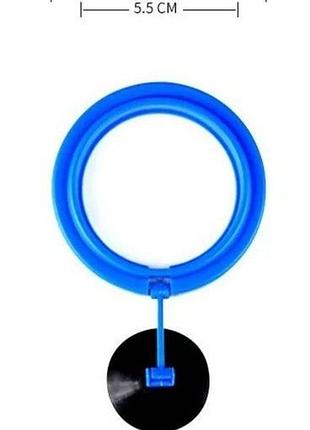 Кормушка для рыбок в аквариум голубая 7,5×7,5 см пластиковая