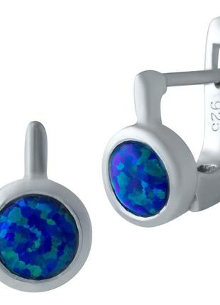 Срібні сережки silverthin з опалом 0.615ct (1933183)