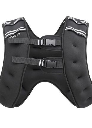 Жилет-обважнювач для тренувань cornix weight vest 3 кг xr-0342 black poland