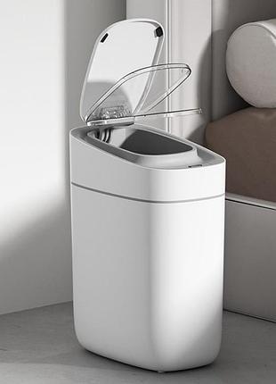 Мусорное ведро 9л с функцией всасывания. мусорный бак с водонепроницаемым сенсором
